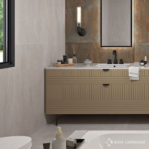 Porcelanato adeona duo fit griggio 1era 58x117 rectificado