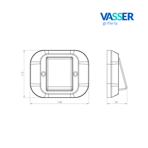 Válvula Vasser para descarga de inodoro automática 50/1093.01