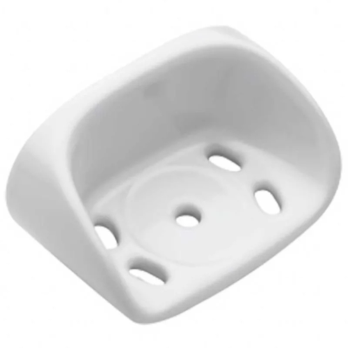 Porta Vaso y Cepillos Baño de Pegar Ferrum Fix Blanco AVF2C