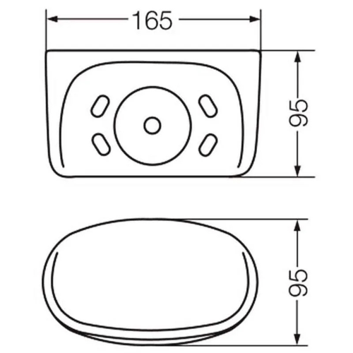 Porta Vaso y Cepillos Baño de Pegar Ferrum Fix Blanco AVF2C