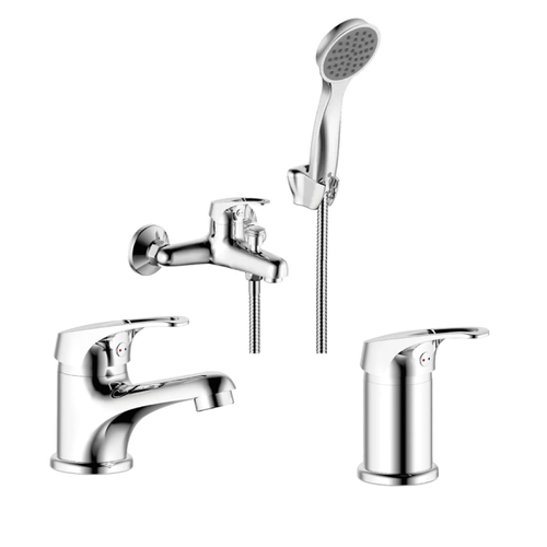 Combo Grifería De Baño Vasser Iris  Exclusivo Web