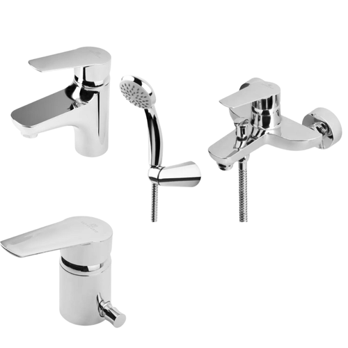 Combo De Grifería Estalgrif Juno Para Baño Con Transferencia Exclusivo Web