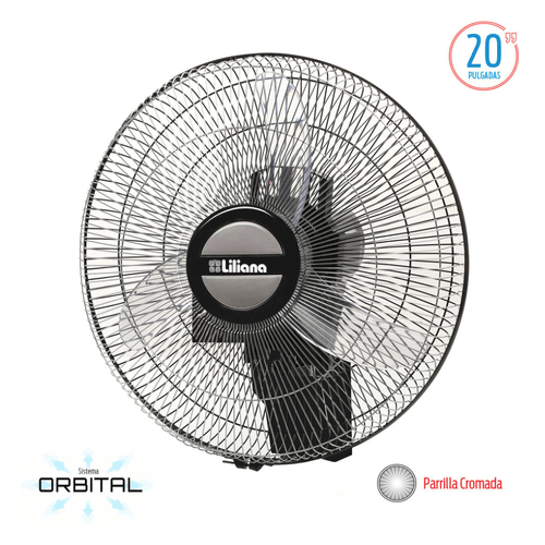 Ventilador de Pared Liliana 20" Negro VWOC20