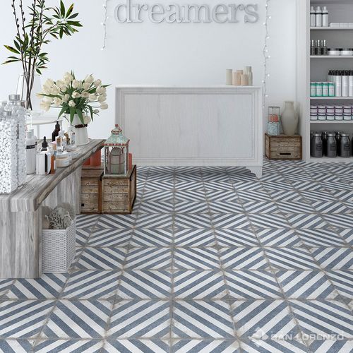 Porcelanato San Lorenzo Midblue Azul Rectificado 28x58