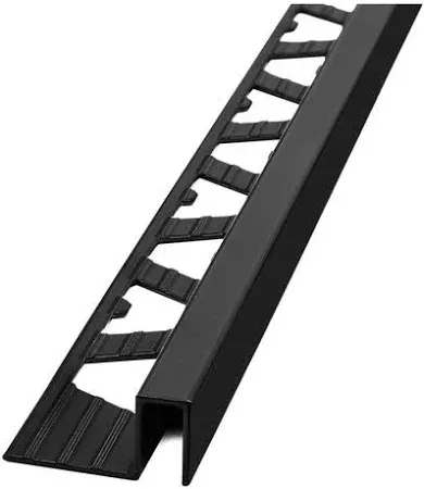 Guardacanto de Aluminio Anodizado Moldumet 15mm Negro