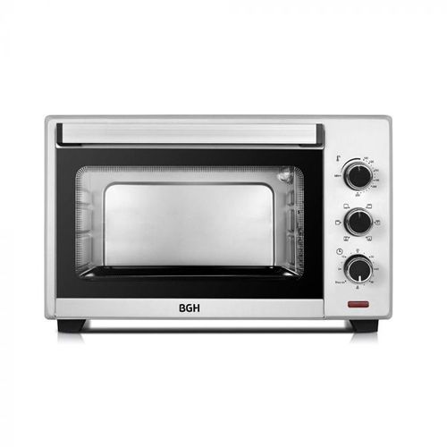 HORNO ELECTRICO BGH 35L CONV MEC SILVER - BHE35S22