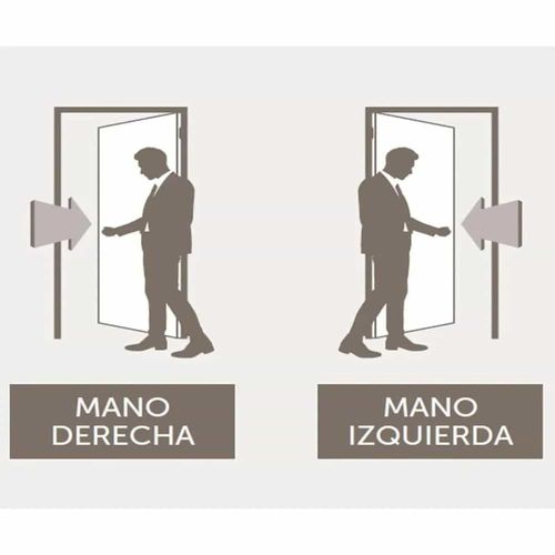 Puerta Placa Practika Oblak Curupí 80x200 Izquierda Marco de Madera