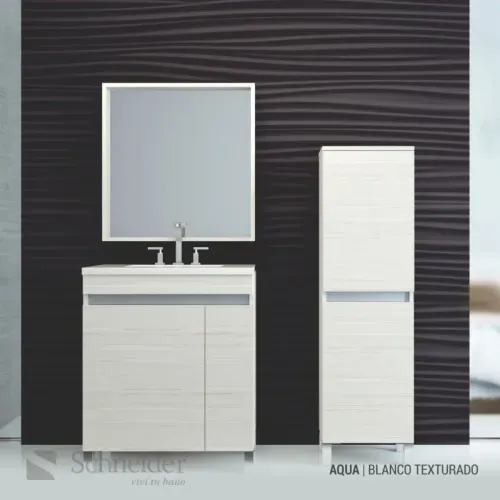 Vanitory Schneider Aqua Blanco Texturado 60x84 V60AQ