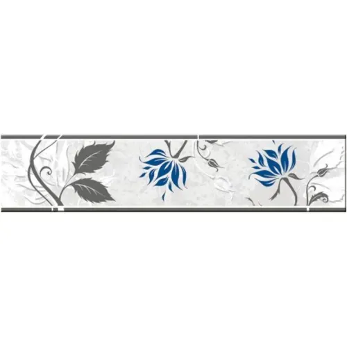 Guarda Recta Colores Sólidos Madryn Azul 5.5x25