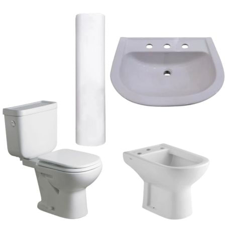 Combo de Baño Ferrum Bari 6 Piezas
