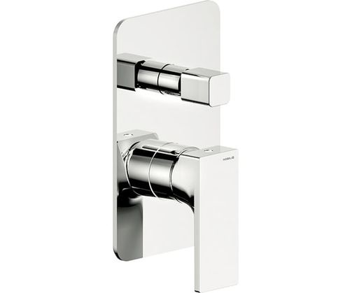 Grifería Nobili Seven Empotrada Monocomando Cromo para Ducha y Bañera