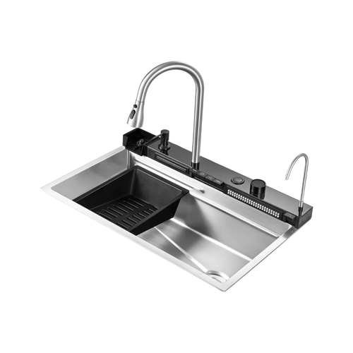 Bacha Estalgrif 8839-s Multifunción Con Tecla, Luz, Grifería y Accesorios