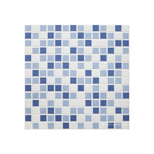 Cerámico San Lorenzo Veneciano Mix Aguamarina Fit 33x33 cm