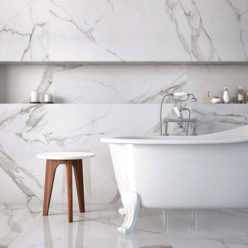 Porcelanato San Lorenzo Calacatta Blanco Pulido 60x60