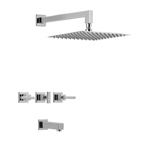 Griferia de Ducha y Bañera Peirano Castilla 80-153/CR