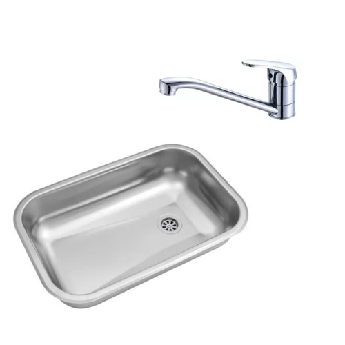 Combo Grifería De Cocina y Bacha Johnson