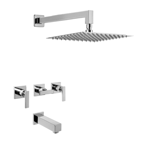 Griferia de Ducha y Bañera Peirano Sena 80-163/CR