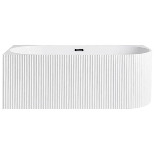 Bañera Estriada White Glossy 1.7x0.8x0.59 mts. G-5001 Derecha
