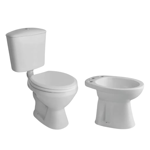 Combo De Baño Ferrum Mayo Corto con Bidet Andina 3 Piezas y Asiento Web
