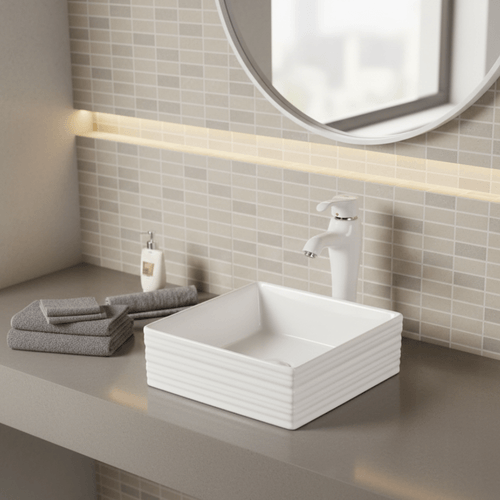 Bacha Sobre Mesada Blanca AQ21241-W