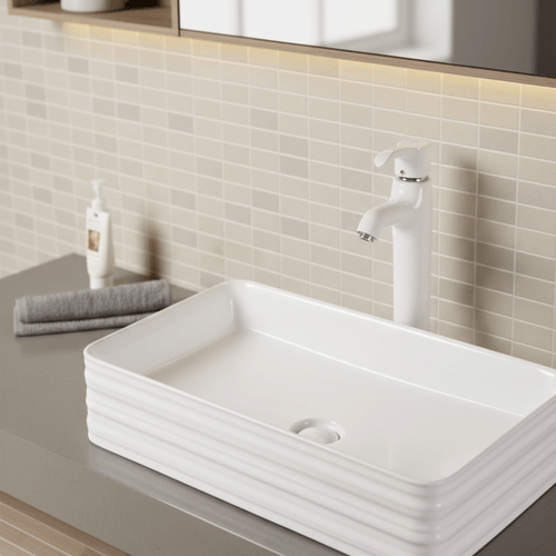 Bacha Sobre Mesada Blanca AQ21236-W