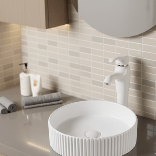 Bacha Sobre Mesada Blanca AQ21224-W