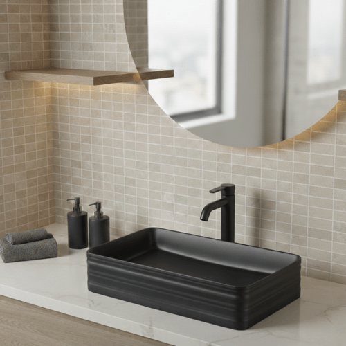 Bacha Sobre Mesada Negra AQ21236-N