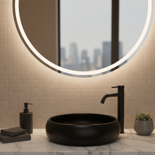 Bacha Sobre Mesada Negra AQ21284-N