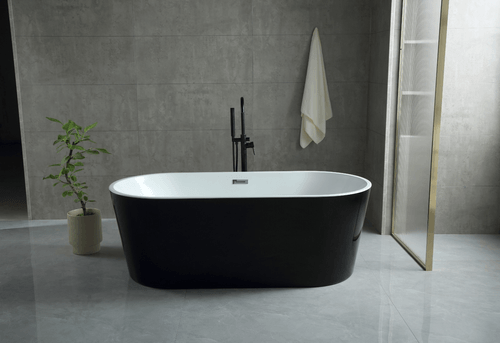 Bañera Isla Blanco y Negro 170x75x58