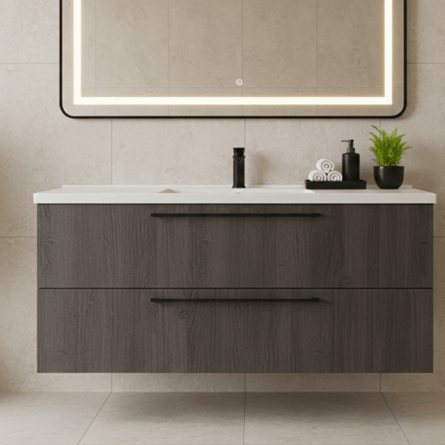 Mesada de Baño Maral PF Blanco 100x46x17 1 Agujero A100
