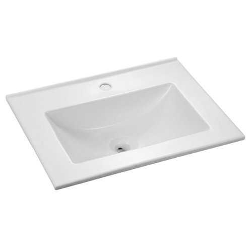 Mesada de Baño Maral PF Blanco 100x46x17 1 Agujero A100